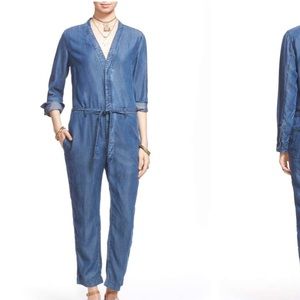 Free People Denim Boiler Suit
